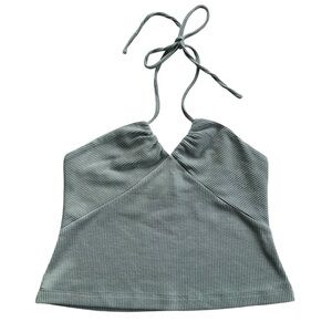 Current Air ribbed blue/grey halter